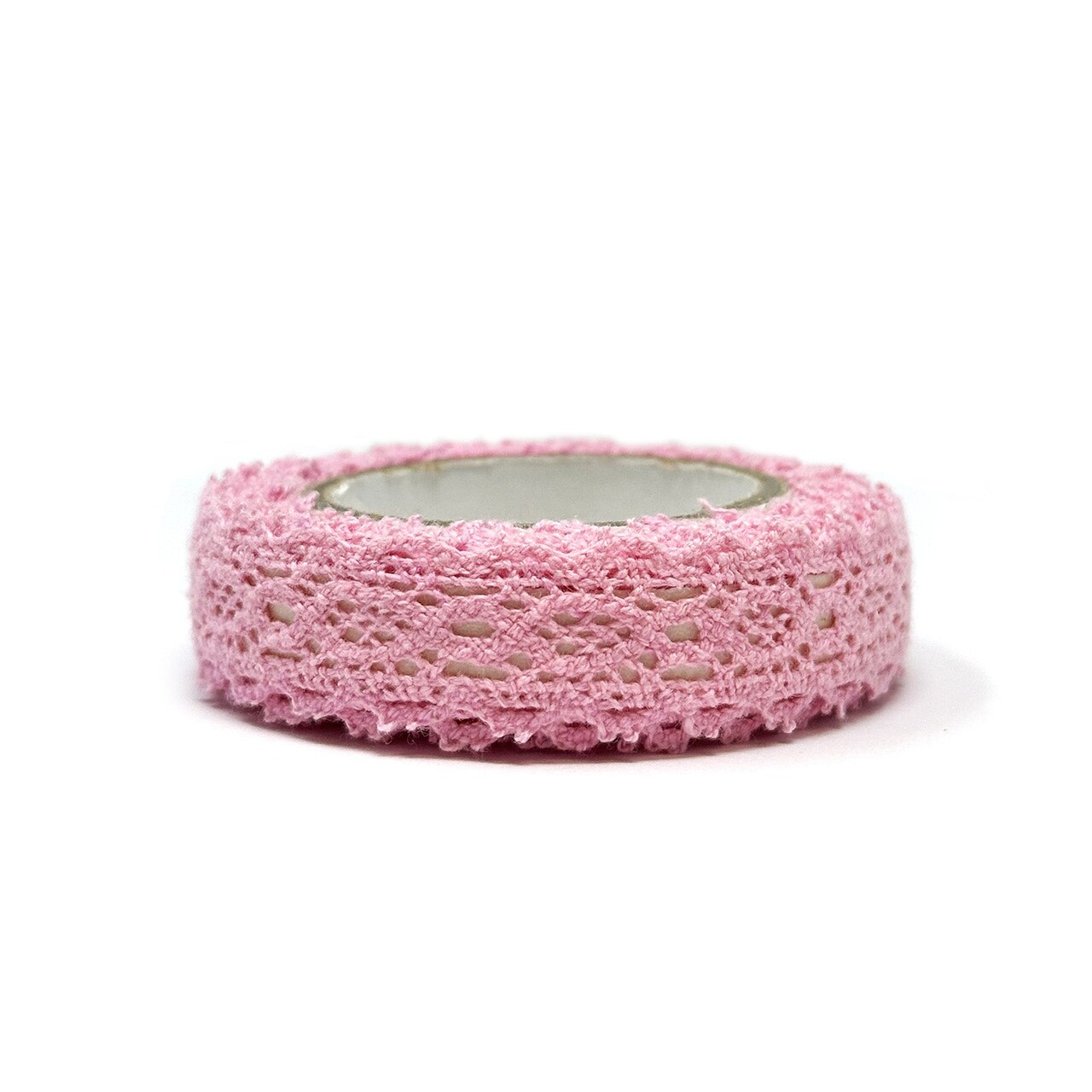 Wrapables Colorful Decorative Adhesive Lace Tape, Blossom Pink